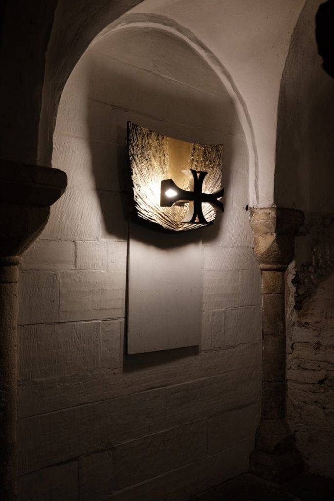 The crypt, Worcester Cathedral.