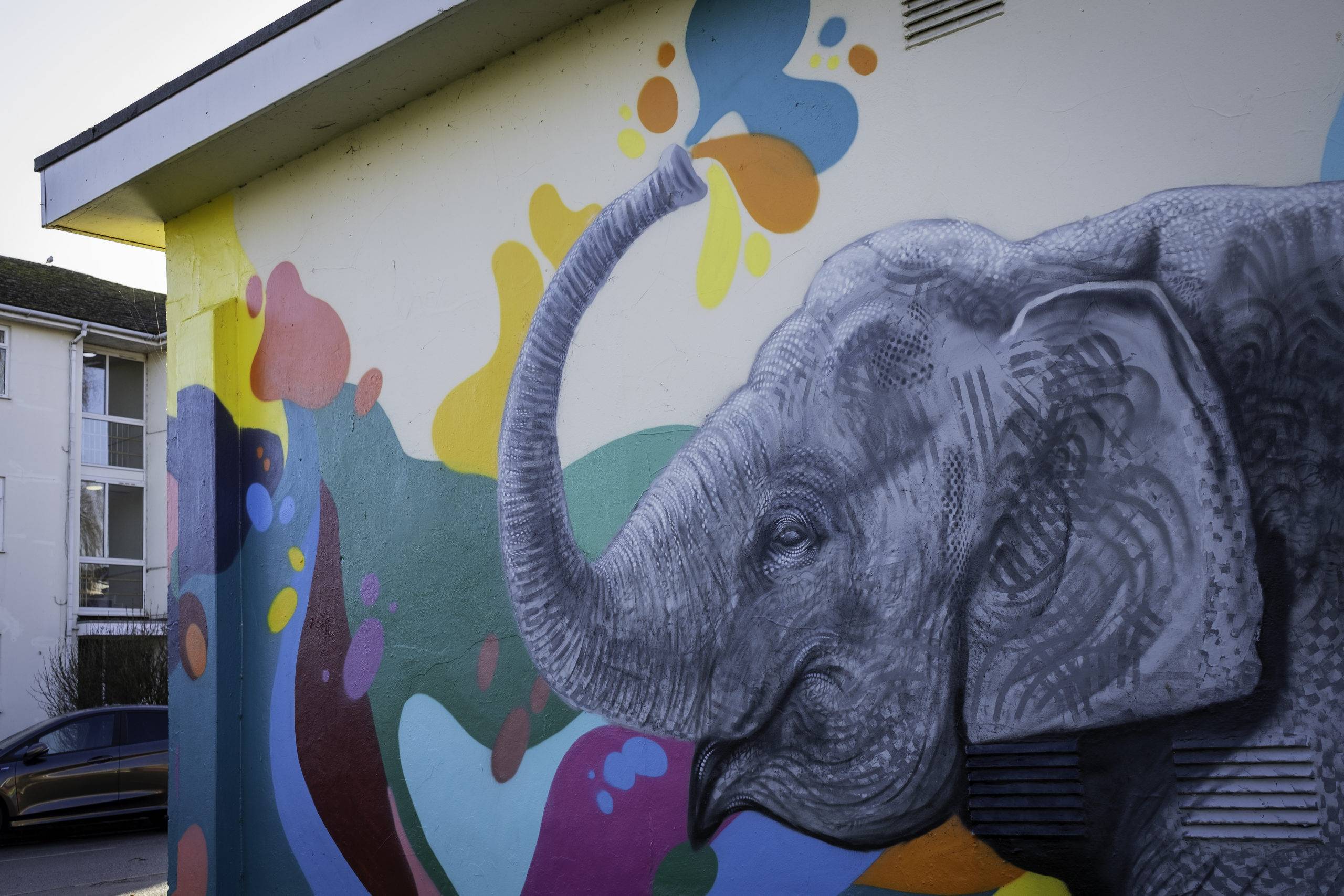 Detail of the Elephant Mural