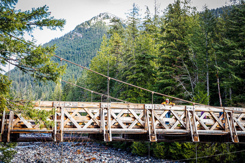 Suspension Bridge, Longmire, Mount Rainier Park, Nov 2022