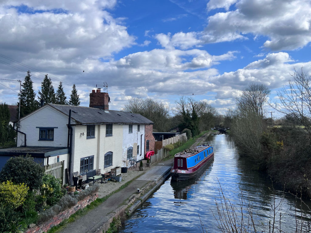 Canal Scene at Lapworth, March 2023