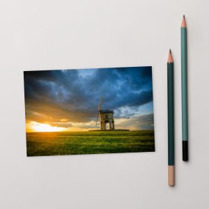 Chesterton Windmill WITH SAILS Postcard