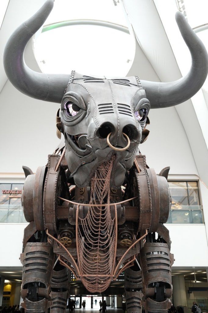 Ozzy the Bull, New Street Station, August, 2023