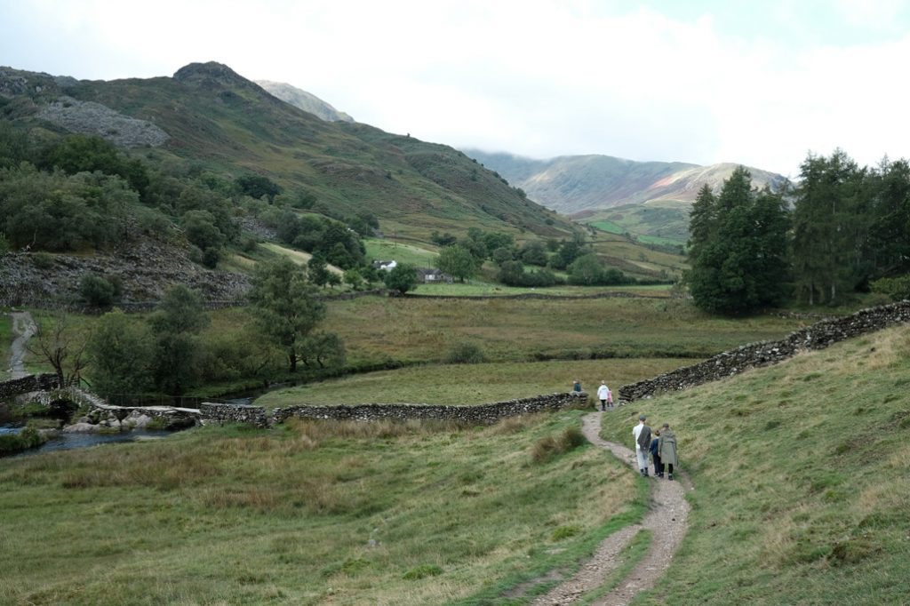 Slater's bridge and Cathedral Cave, Little Langdale, the Lake District, August 2023