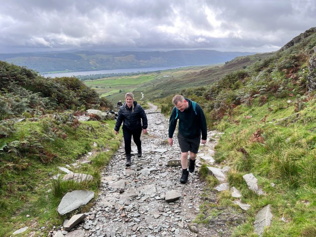 Climbing the Old Man of Coniston, Lake District, August 2023