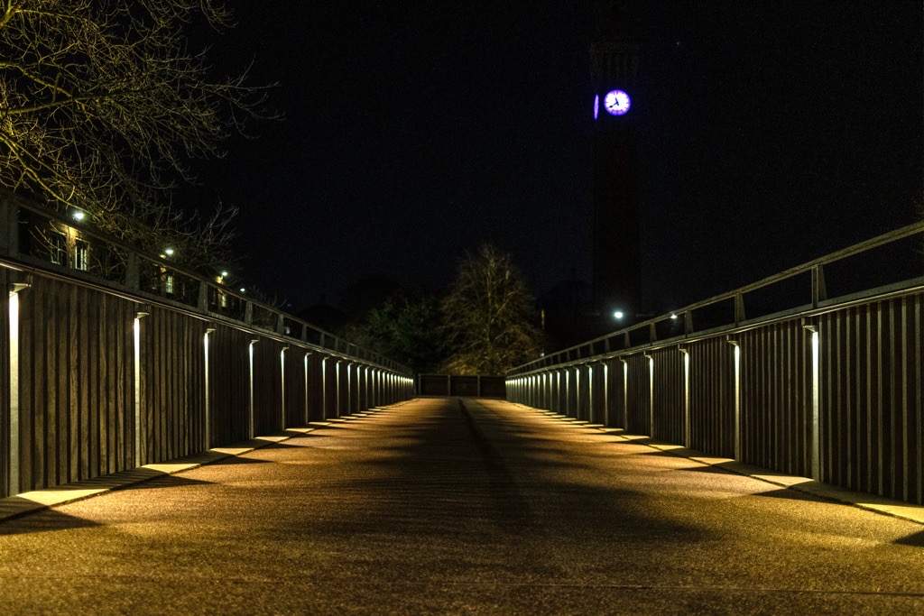 University of Birmingham at Night, Edgbaston, March 2024