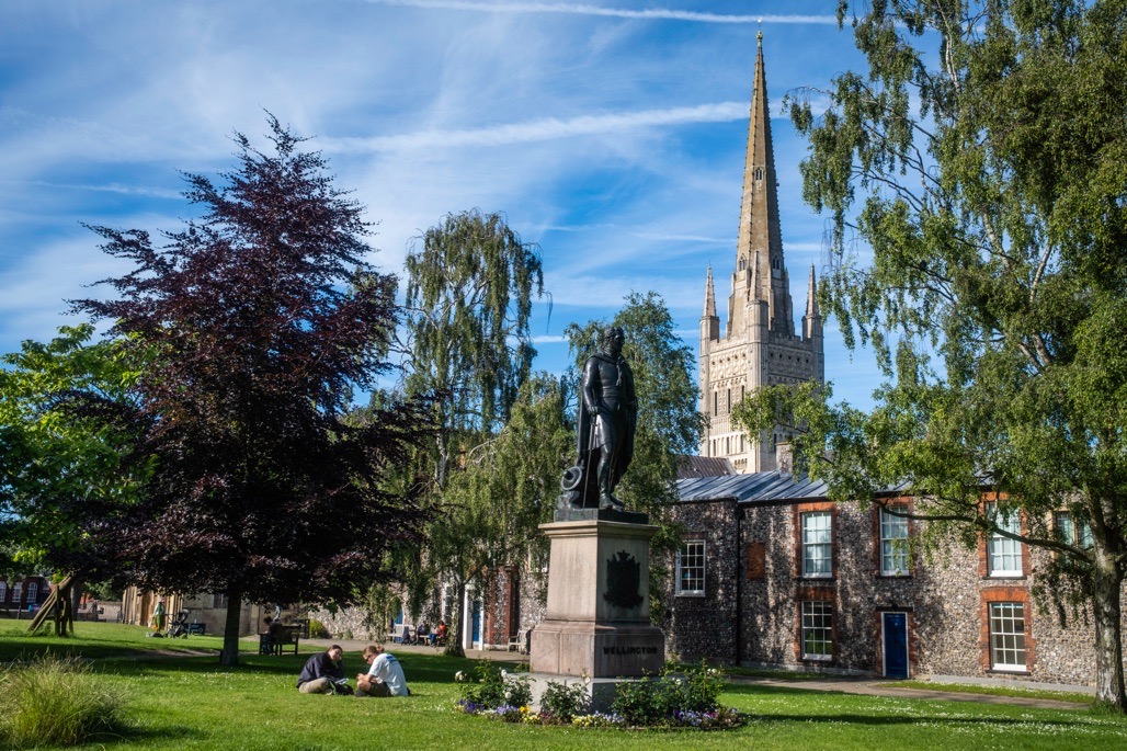 Norwich Cathedral and the Close, June 2024