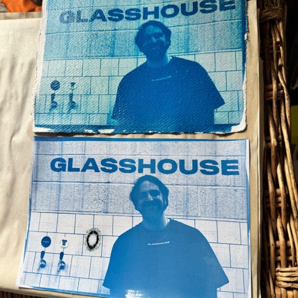 Cyanotype printing, The Old Printworks, Balsall Heath, April 2025