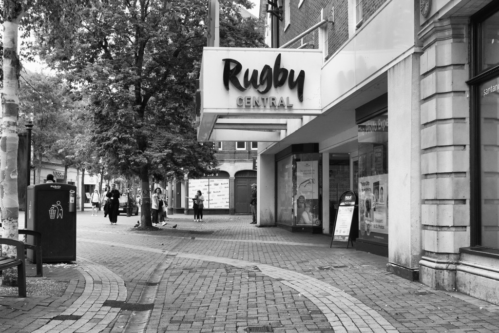 Street photography in Rugby Town, July, 2025