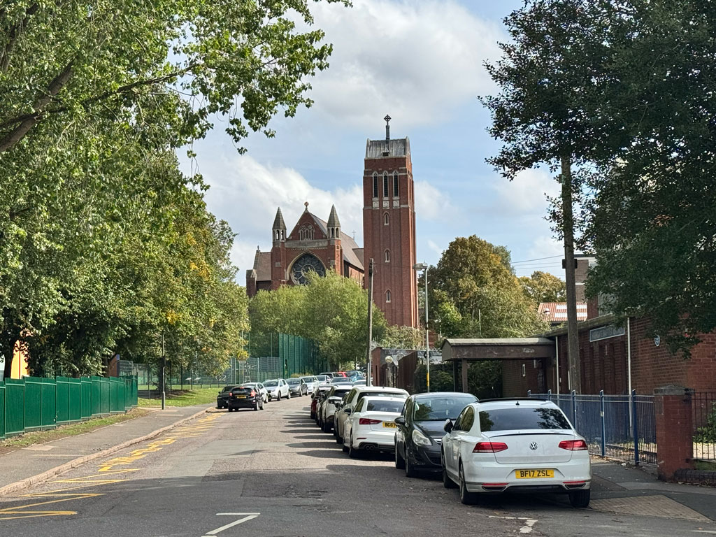 St Alban the Martyr Church, Highgate, Birmingham, September 2025