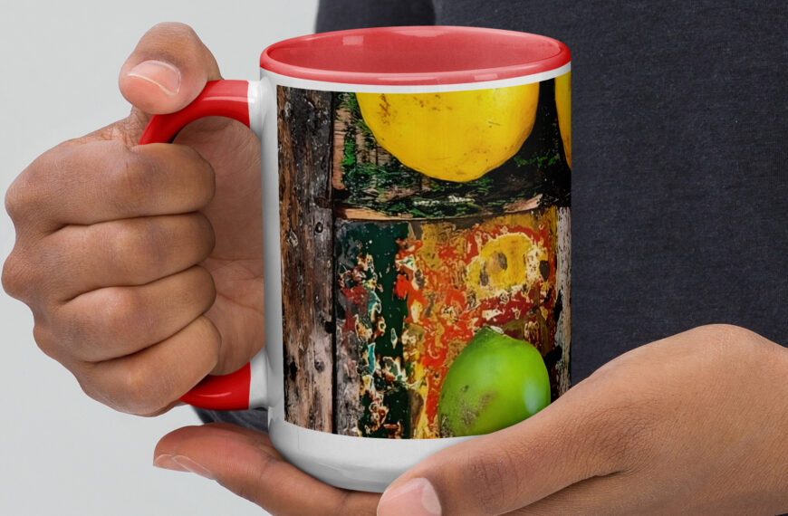 Colours on the table mug