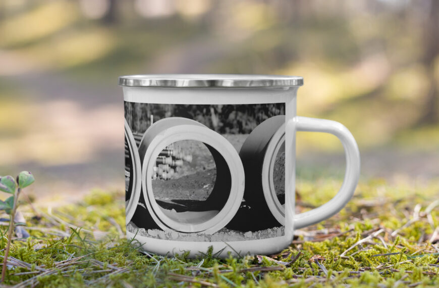 Concrete pipes – Enamel Mug
