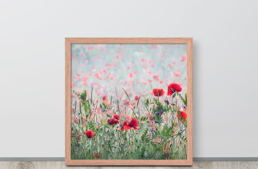 Kinver Wildflower framed poster