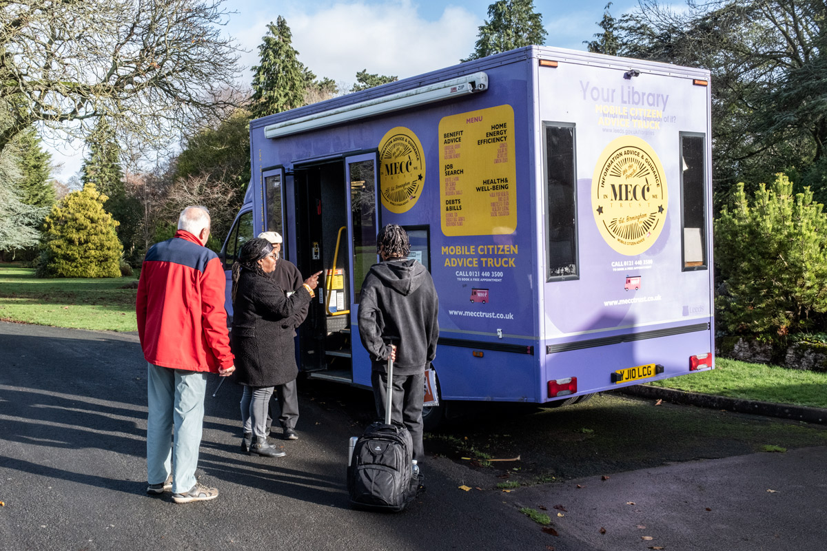 MECC Blue Bus, Cannon Hill Park, November, 2025