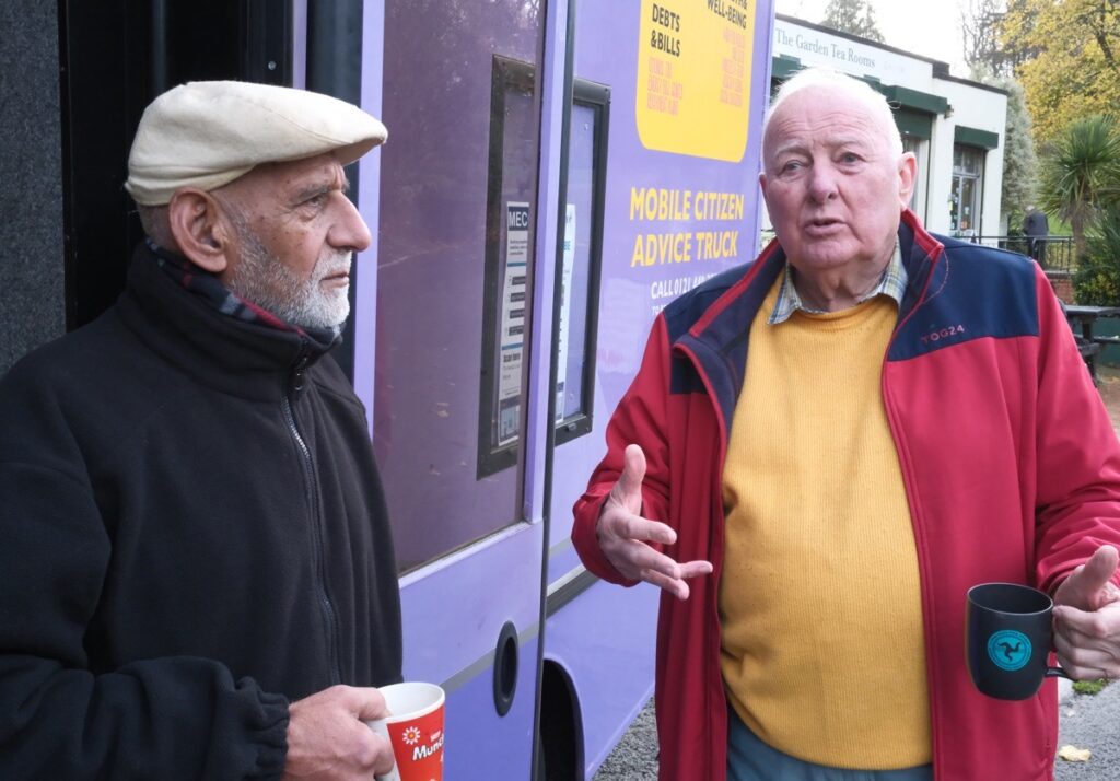 MECC Blue Bus, Cannon Hill Park, November, 2025