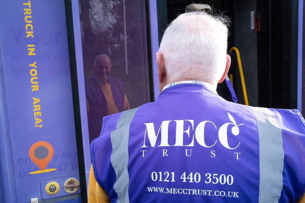 MECC Blue Bus, Cannon Hill Park, November, 2025