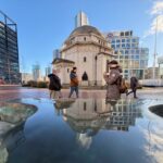 Birmingham photowalk capturing winter street photography and long shadows.