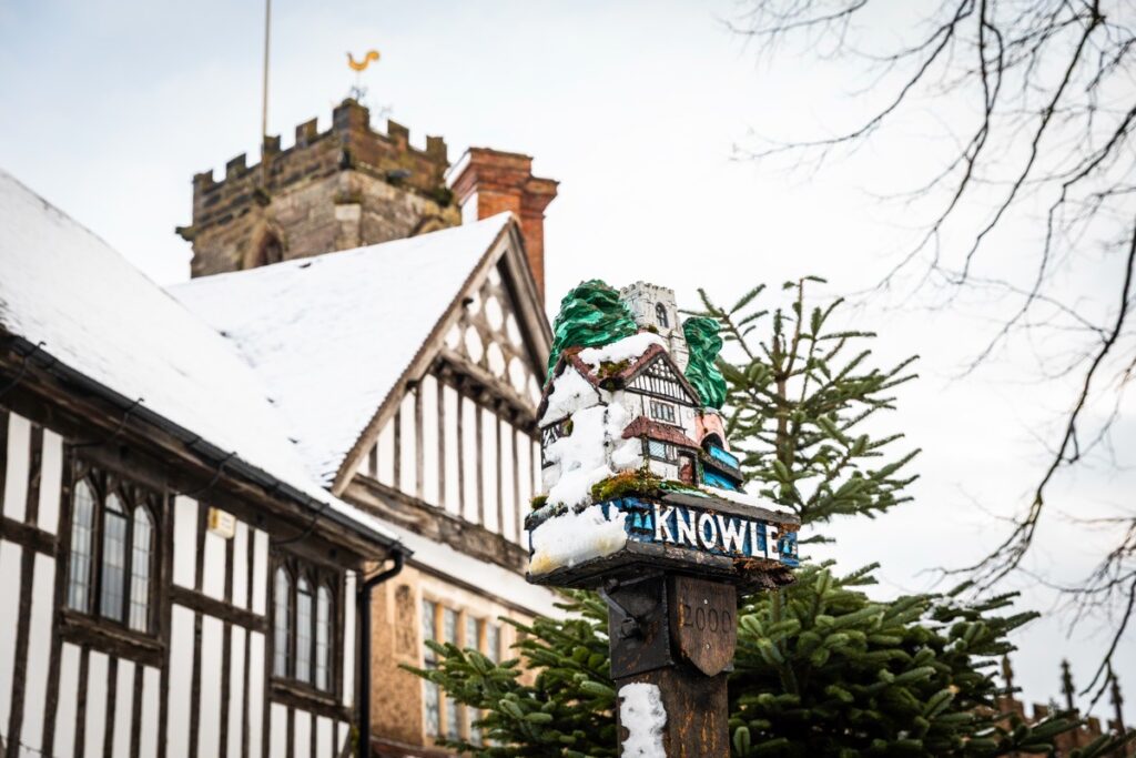 Snowfall at first light, Knowle, Solihull