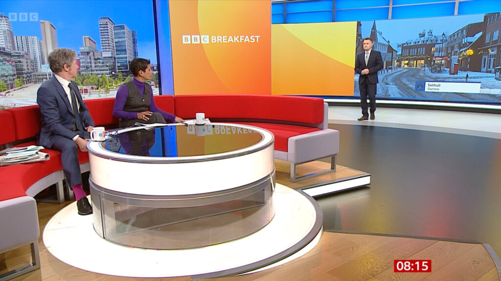 Snowfall at first light, Knowle, Solihull