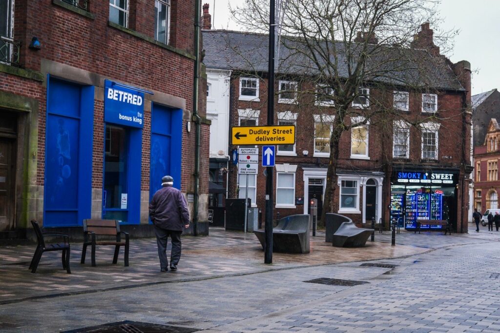 Photographing Wolverhampton, empty streets