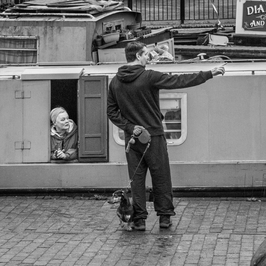 Atmospheric black and white canal photography in Birmingham
