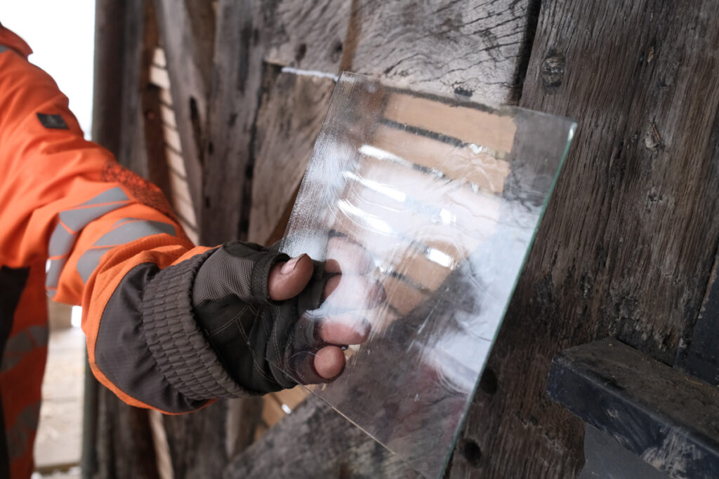 Window Frame Restoration
Restored window frame and historically matched glass installed at the Golden Lion.
