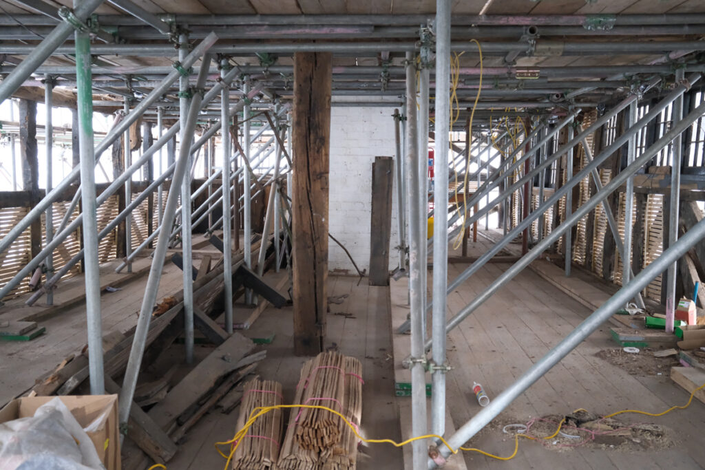 Golden Lion Upper Structure from Scaffolding
View of the Golden Lion upper structure taken from scaffolding during restoration.