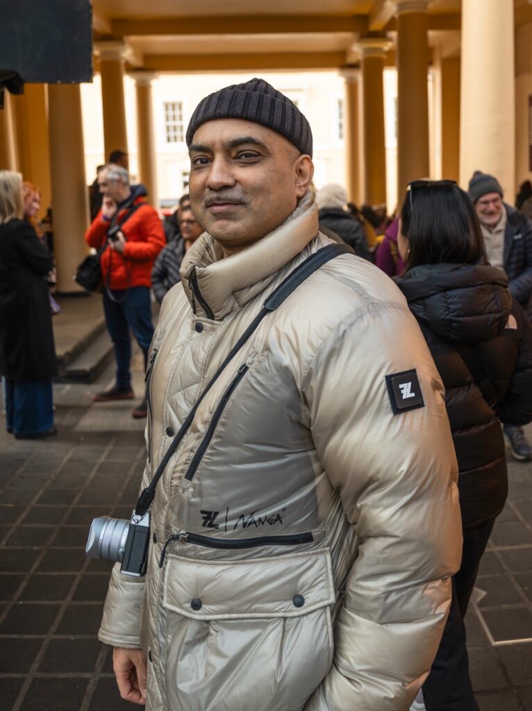 Portrait of MrWhisper taken at the entrance to Greenwich Market