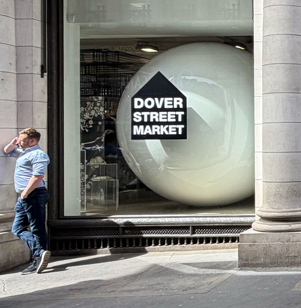 Street photography at Dover Street Market