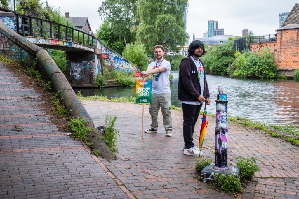 Photographing Digbeth: volunteers from the Birmingham Design Festival. 