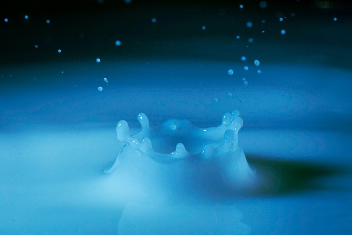 Water droplet photography