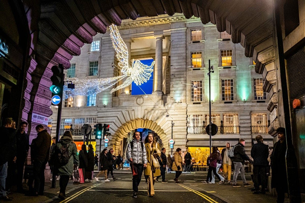 Regent Street Lights, London, December 2022