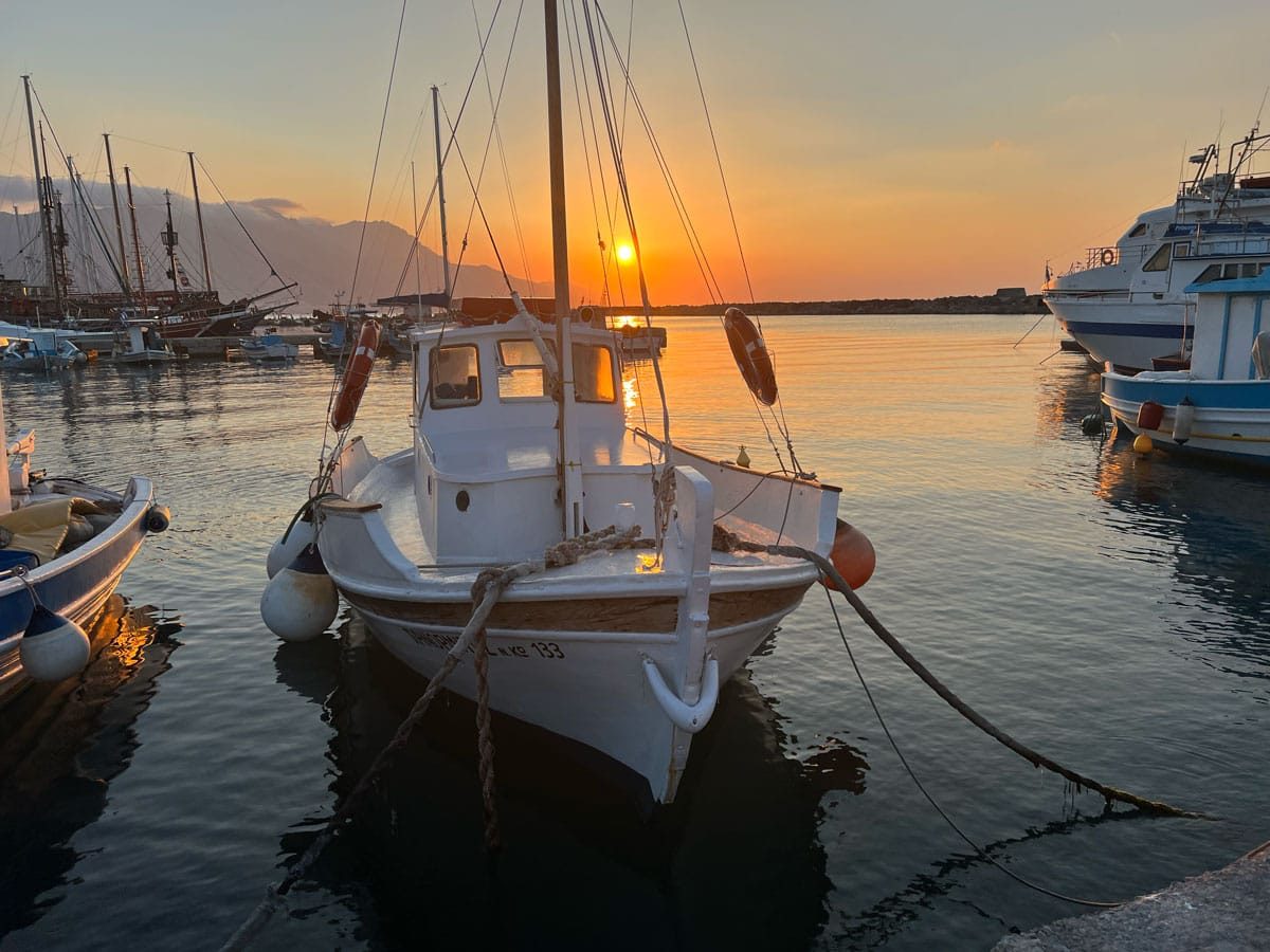Sunrise in Kardamena, Greece, July 2022
