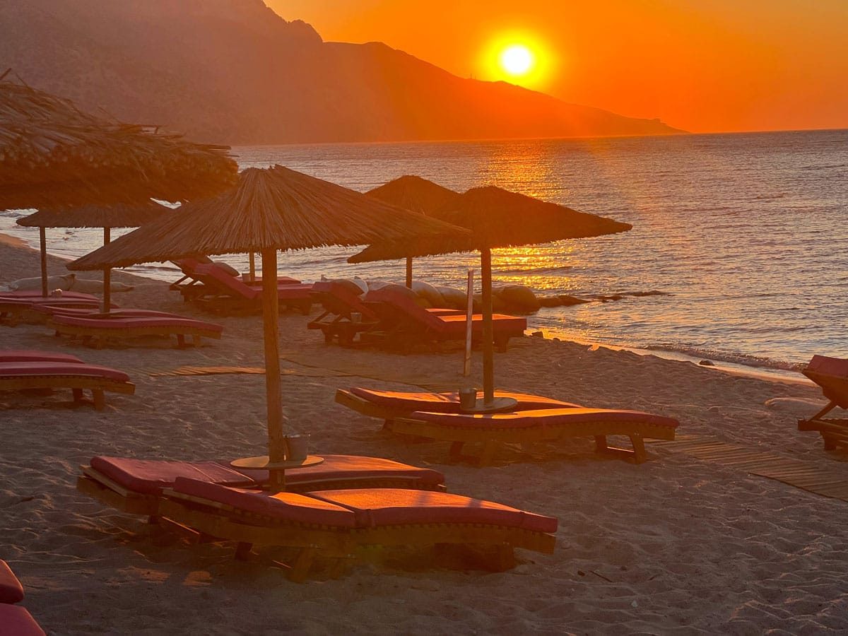 Sunrise in Kardamena, Greece, July 2022