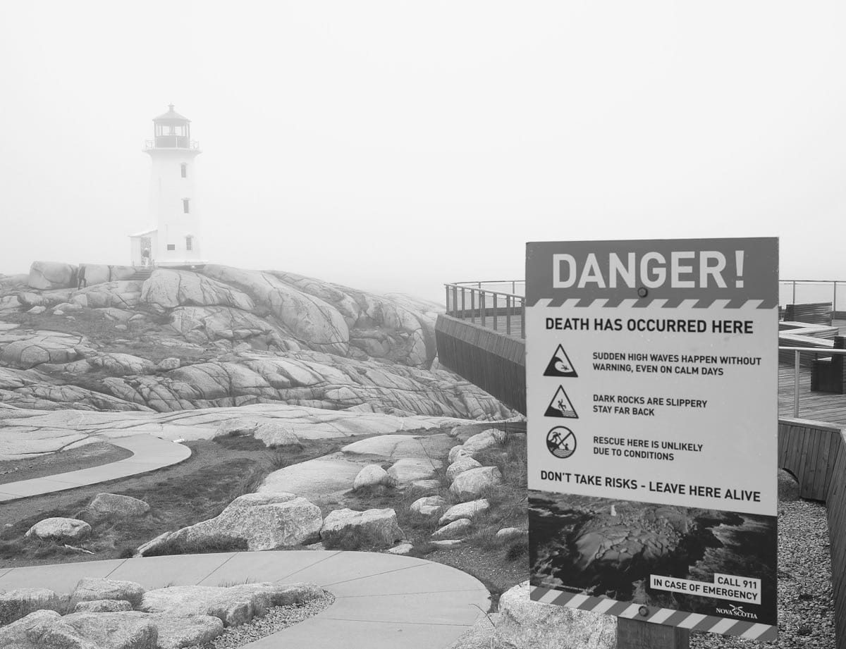 Pegg's Cove, Nova Scotia, April 2025
