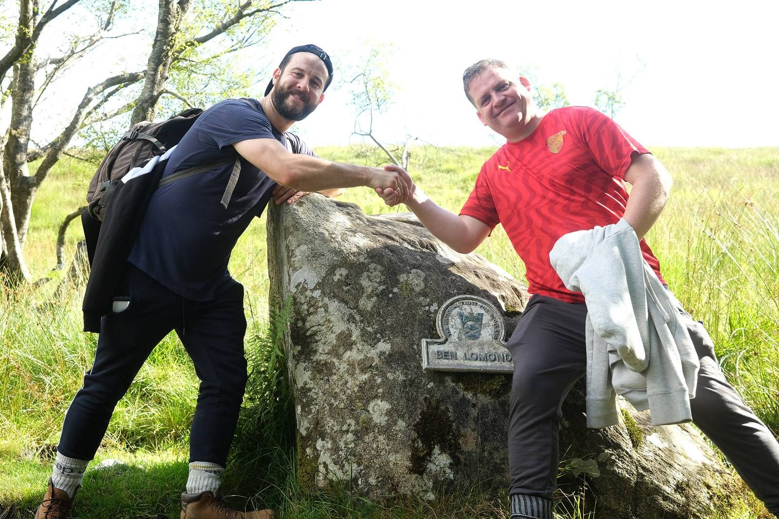 The official start of the Ben Lomond climb