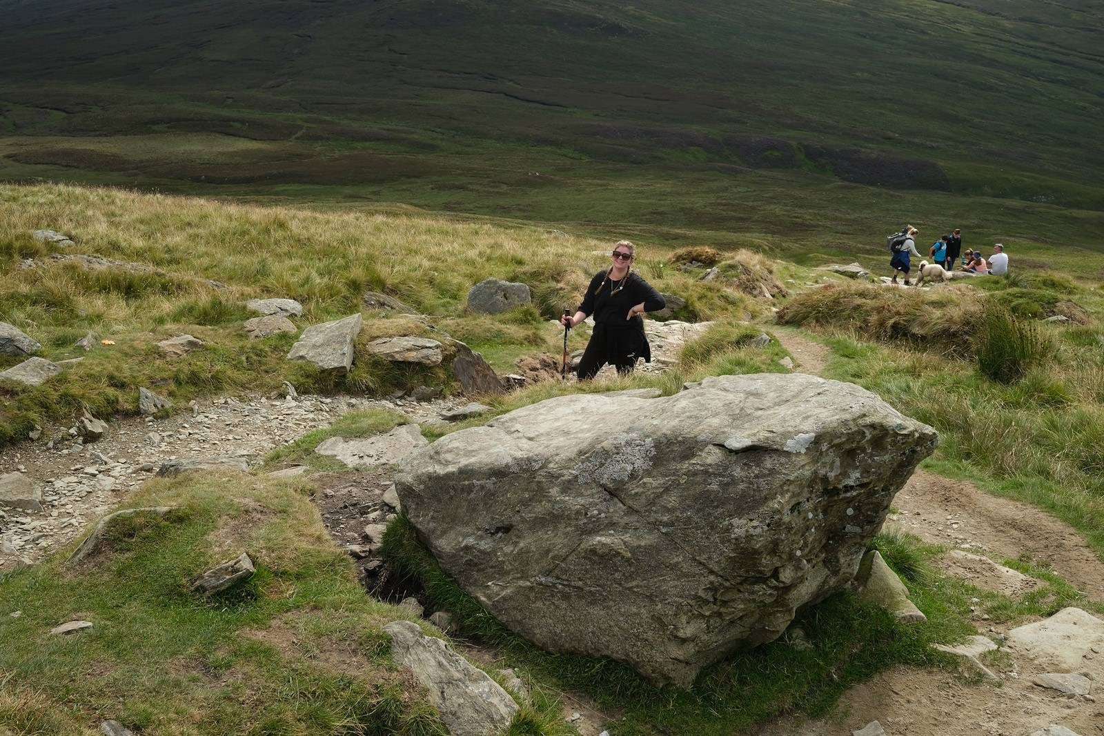 Natasha climbing Ben Lomond
