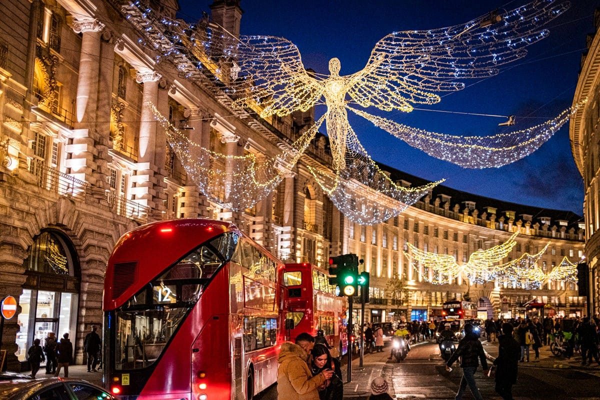 Regent Street Lights, London, December 2022
