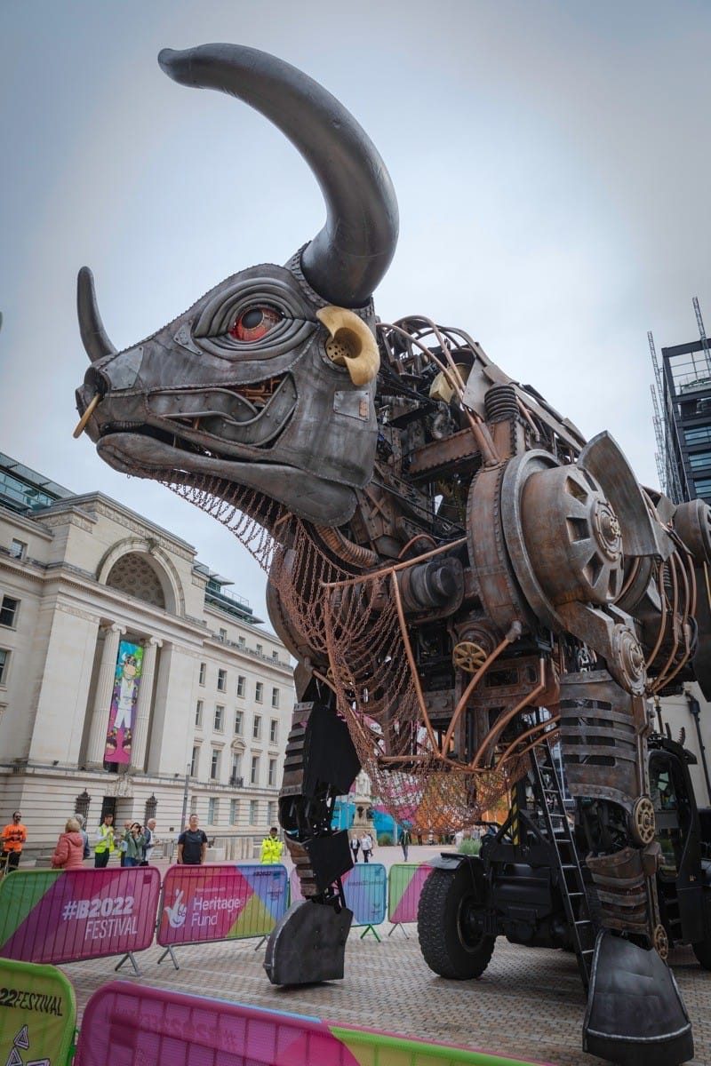 The Birmingham Bull. Centenary Square, Commonwealth Games 2022