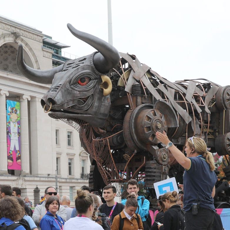 The Birmingham Bull. Centenary Square, Commonwealth Games 2022