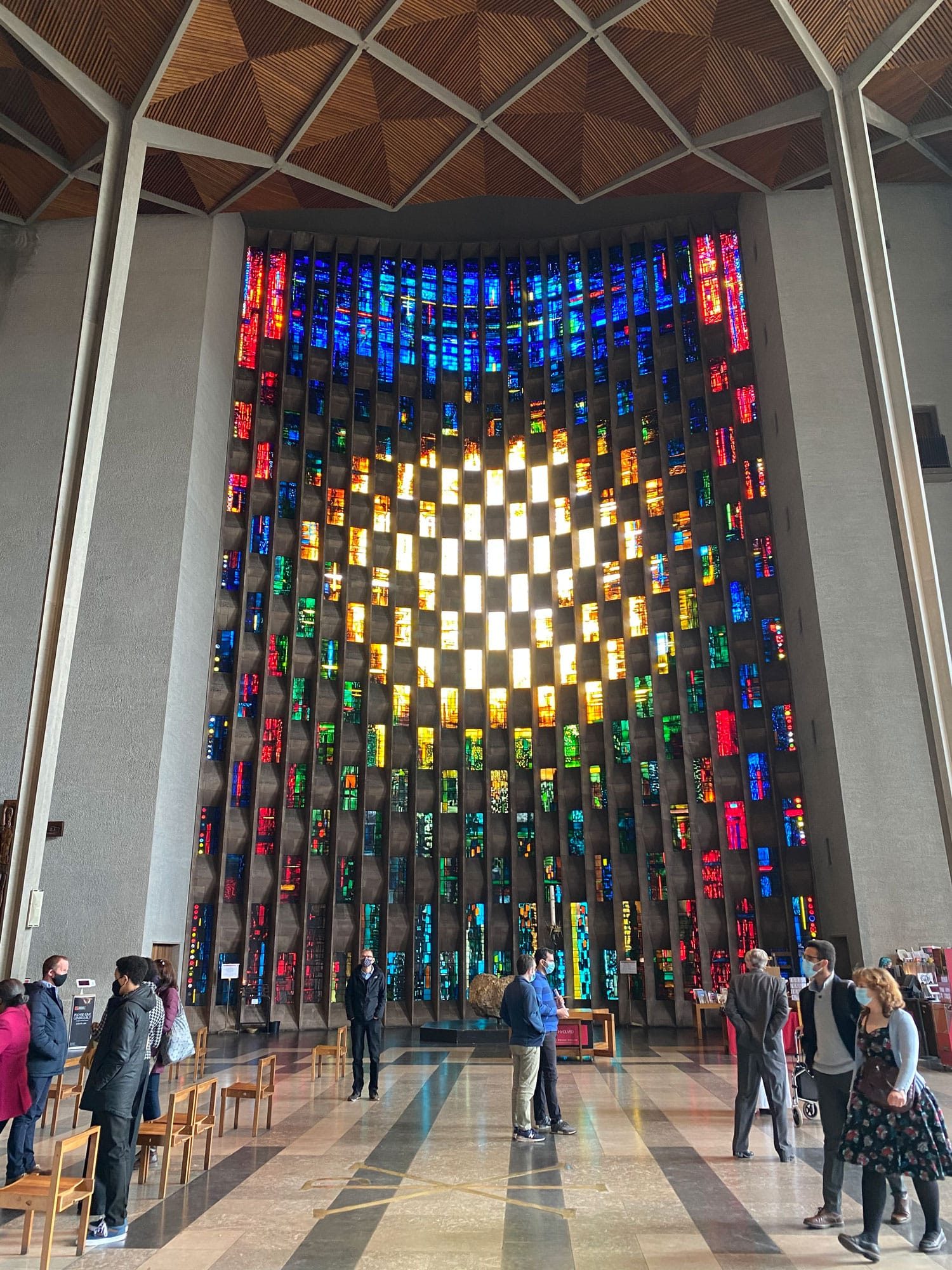The stained glass window