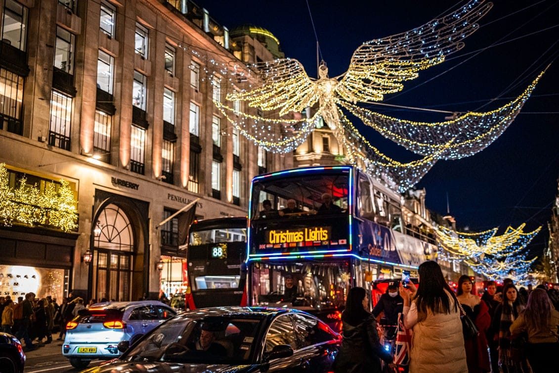 Regent Street Lights, London, December 2022
