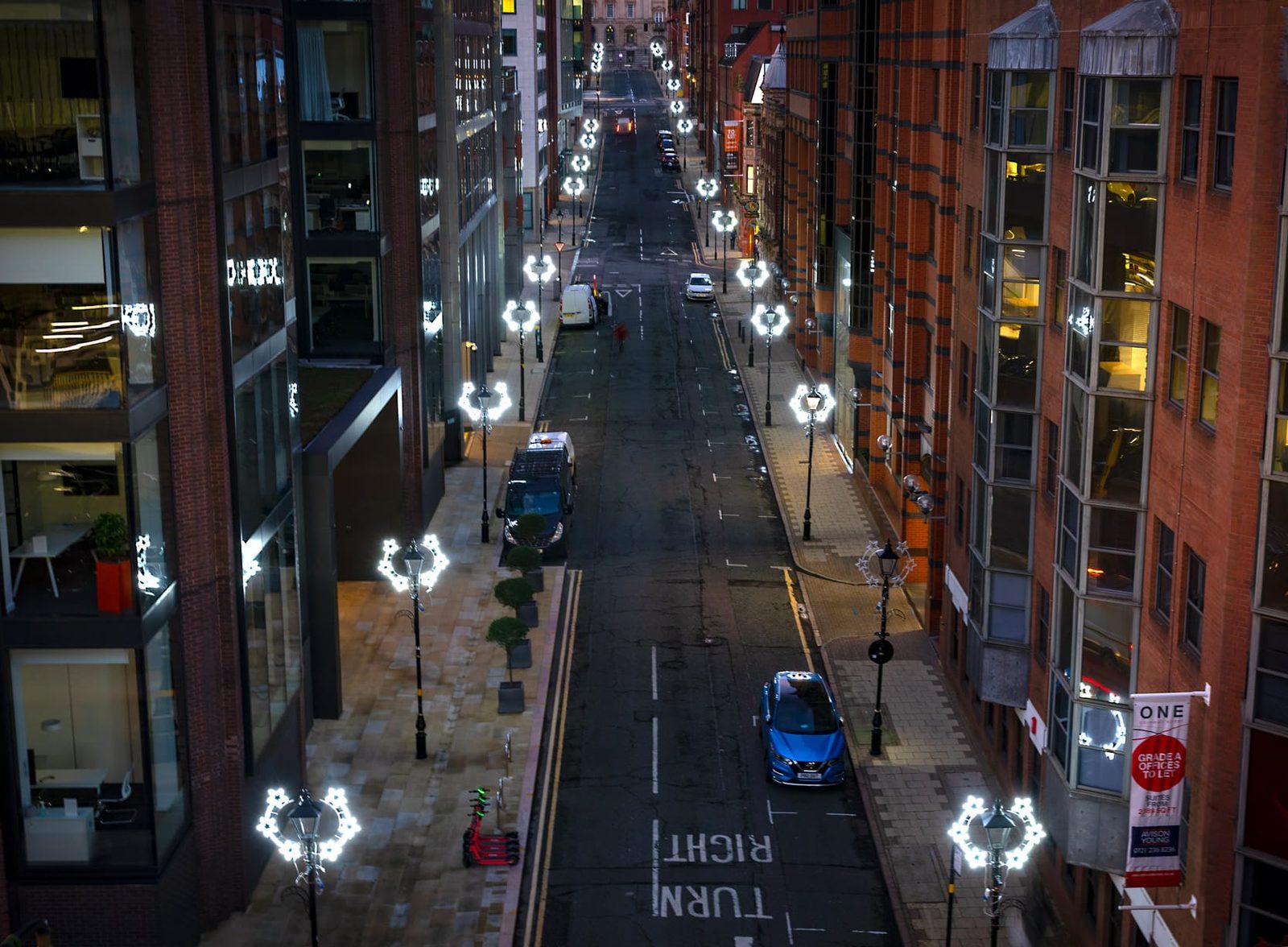 Looking down Cornwall Street