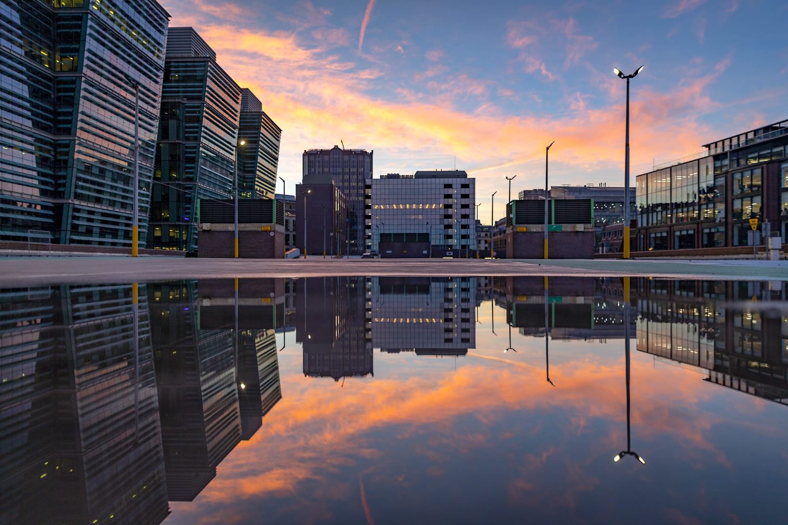 Sunrise roof of Snow Hill Car Park