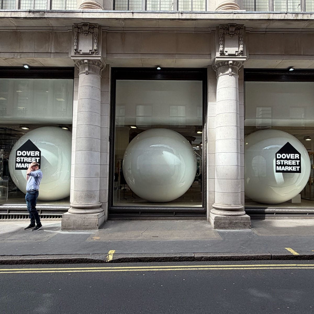 Street photography at Dover Street Market