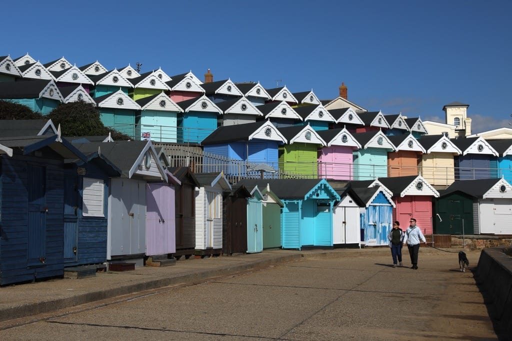 Beach Huts along the Essex coats, Walton on the Naze, Essex, 2004