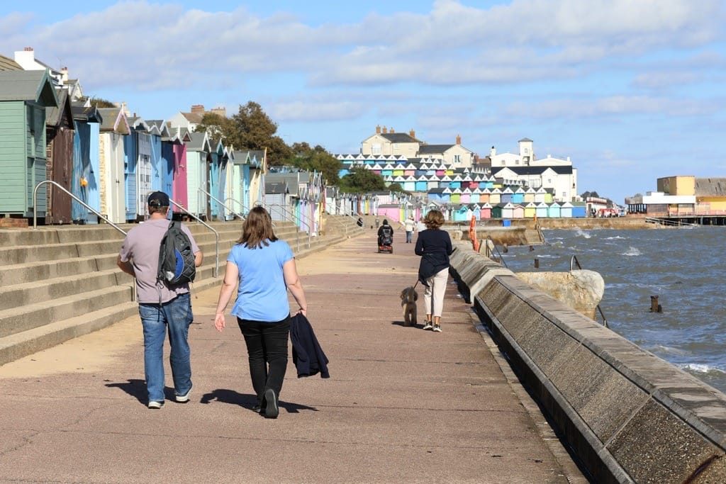 Beach Huts along the Essex coats, Walton on the Naze, Essex, 2004