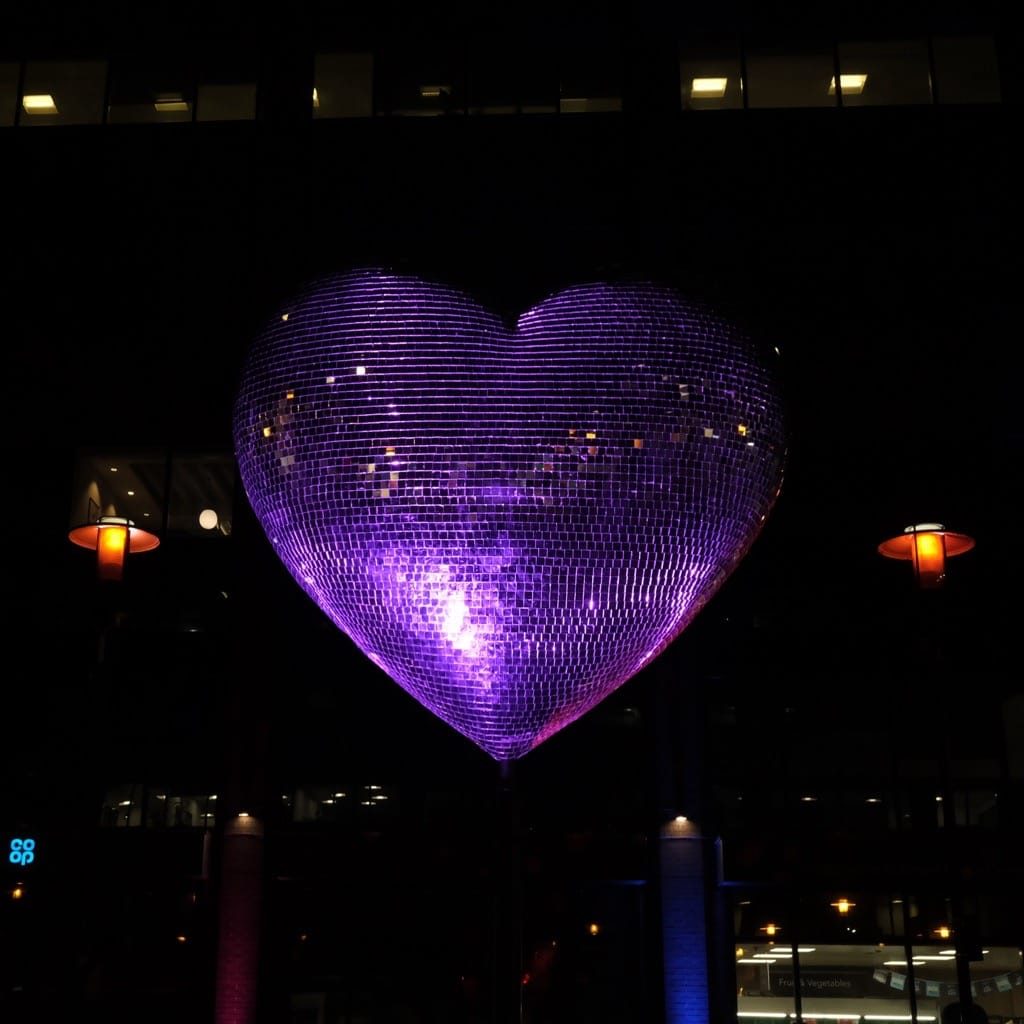 Our beating heart, Snow Hill Square, Birmingham, March 2024