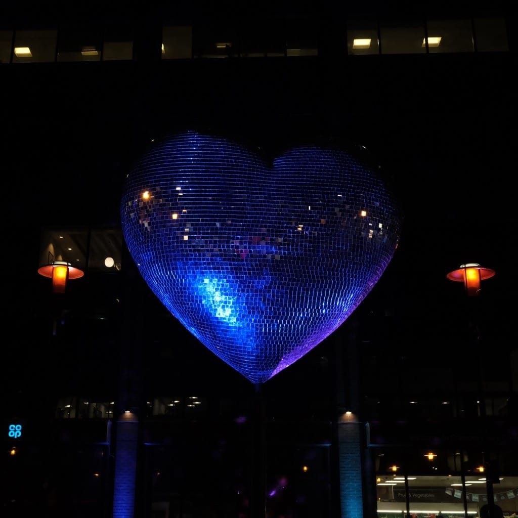 Our beating heart, Snow Hill Square, Birmingham, March 2024