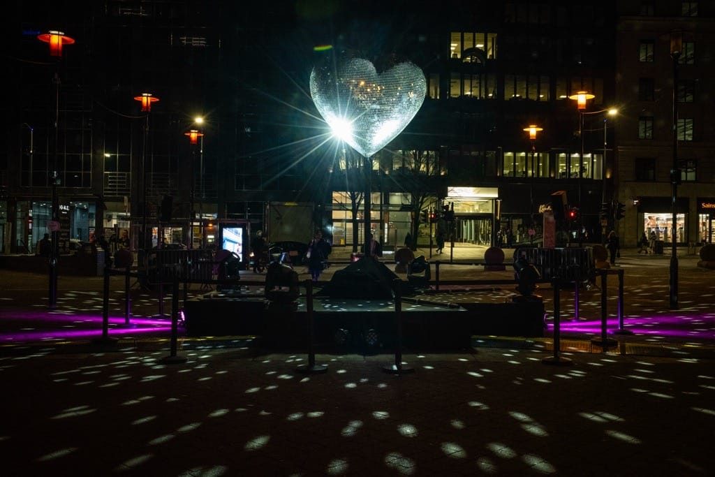Our beating heart, Snow Hill Square, Birmingham, March 2024