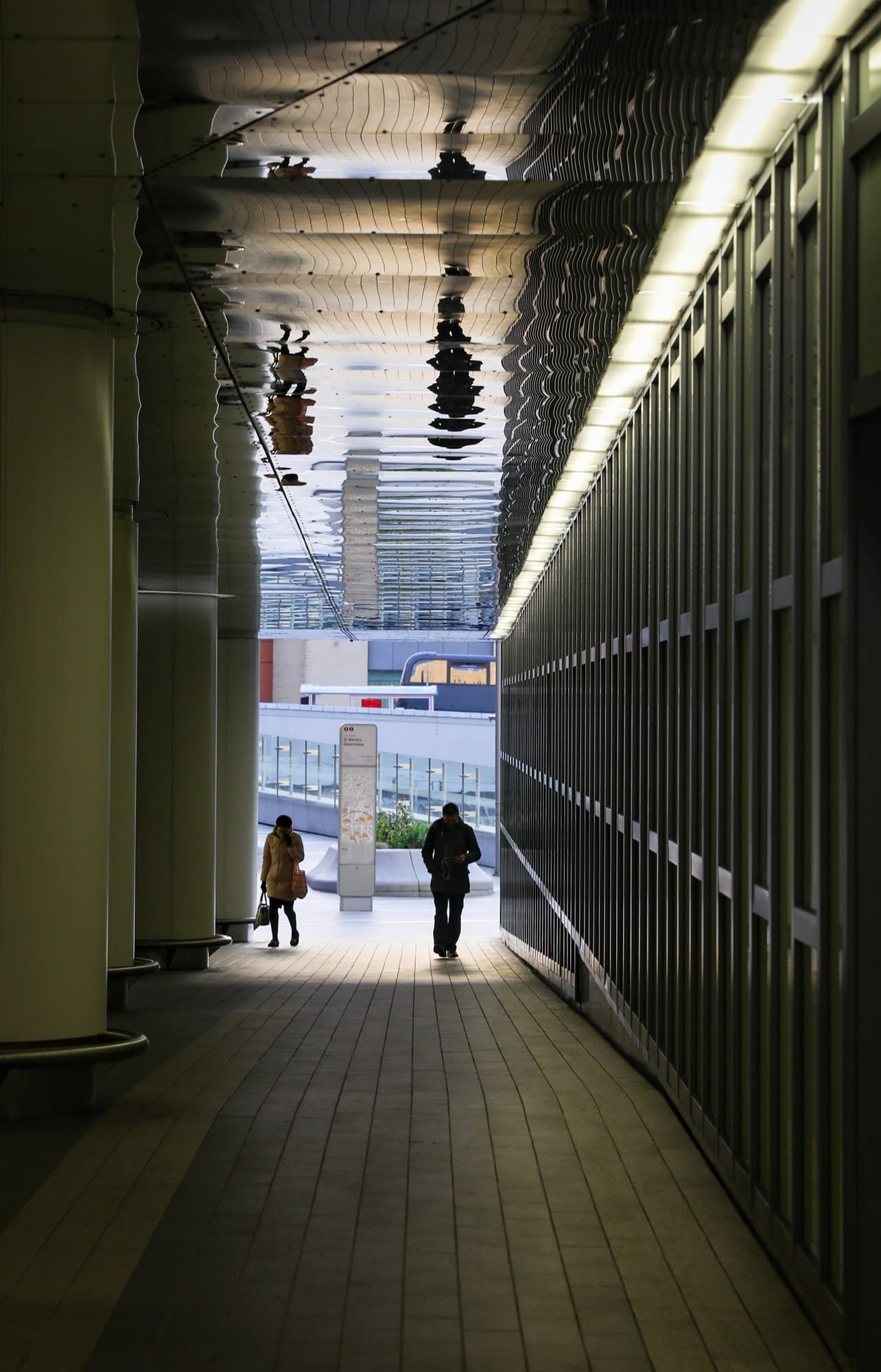 Reflections in the passageways